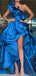 Elegant One Shoulder A-line Green Red Evening Prom Dresses Online, OT137