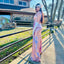 Sparkly Mermaid Sequins V-neck Sleeveless Bridesmaid Dresses Online, BG045