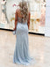 Shinning Sweetheart Side Slit Mermaid Long Ivory Evening Prom Dresses Online, OT132