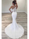 Sexy Sleeveless Mermaid Applique Wedding Dress, WD0509