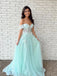 Off Shoulder Lace Long Prom Dress, OL521
