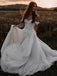 Elegant Off Shoulder Applique Tulle Wedding Dress, WD0483