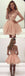 Long Sleeves Lace Zipper Back Tulle Short Cheap Homecoming Dresses, HD0362