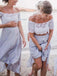 Two Pieces Off-the-Shoulder Bridesmaid Dresses, BG116