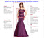 Two Pieces Black Spaghetti Straps Prom Dresses with Side Split, OL334